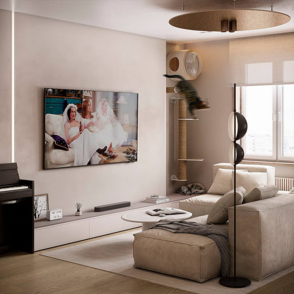 Минималистичная квартира в стиле джапанди, 100 м2