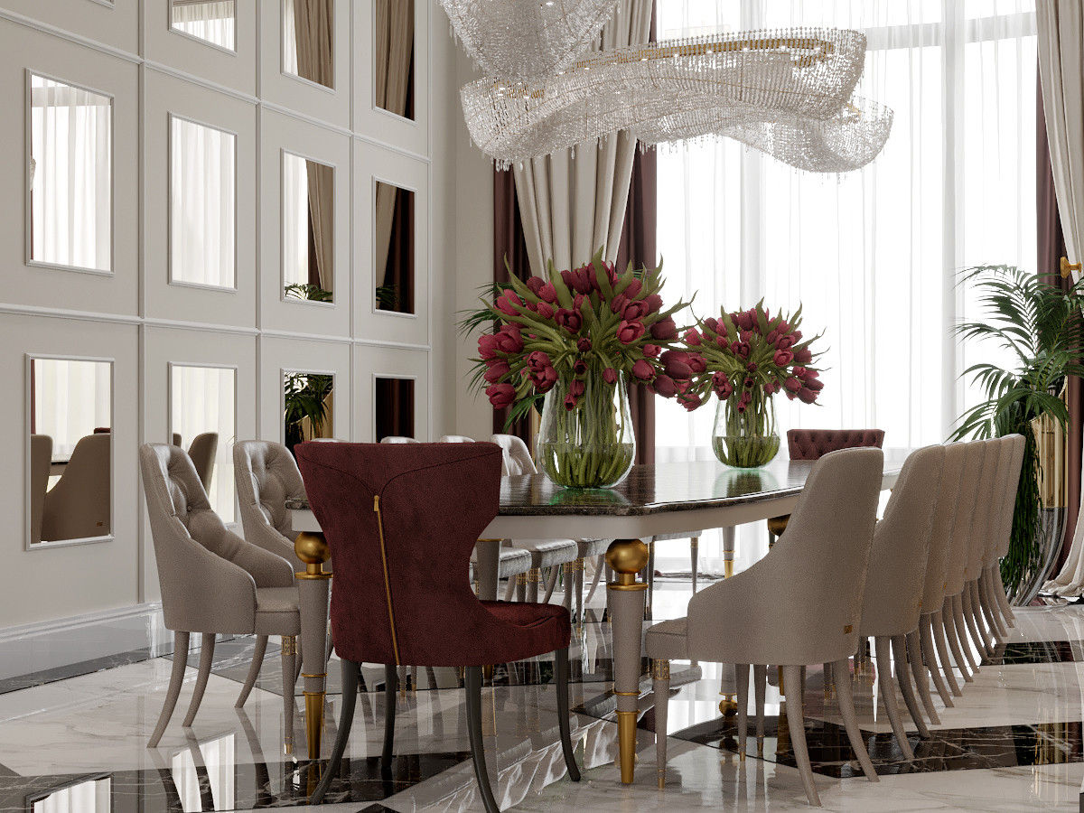 Дизайн Холла Гостиной в Доме 800 м2 | Luxury Dinning Room Design 800 m2