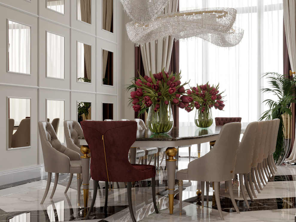 Дизайн Холла Гостиной в Доме 800 м2 | Luxury Dinning Room Design 800 m2