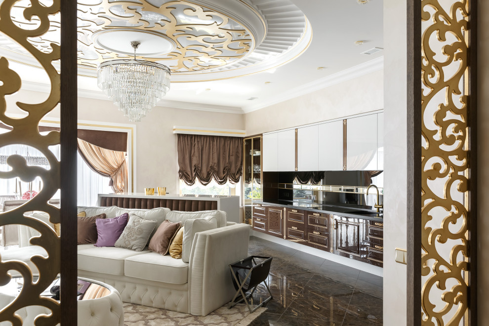 Мебель и мягкие стеновые панели для проекта дизайнера Натальи Резцовой