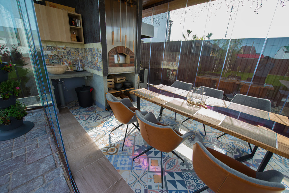 Садовый павильон с барбекю