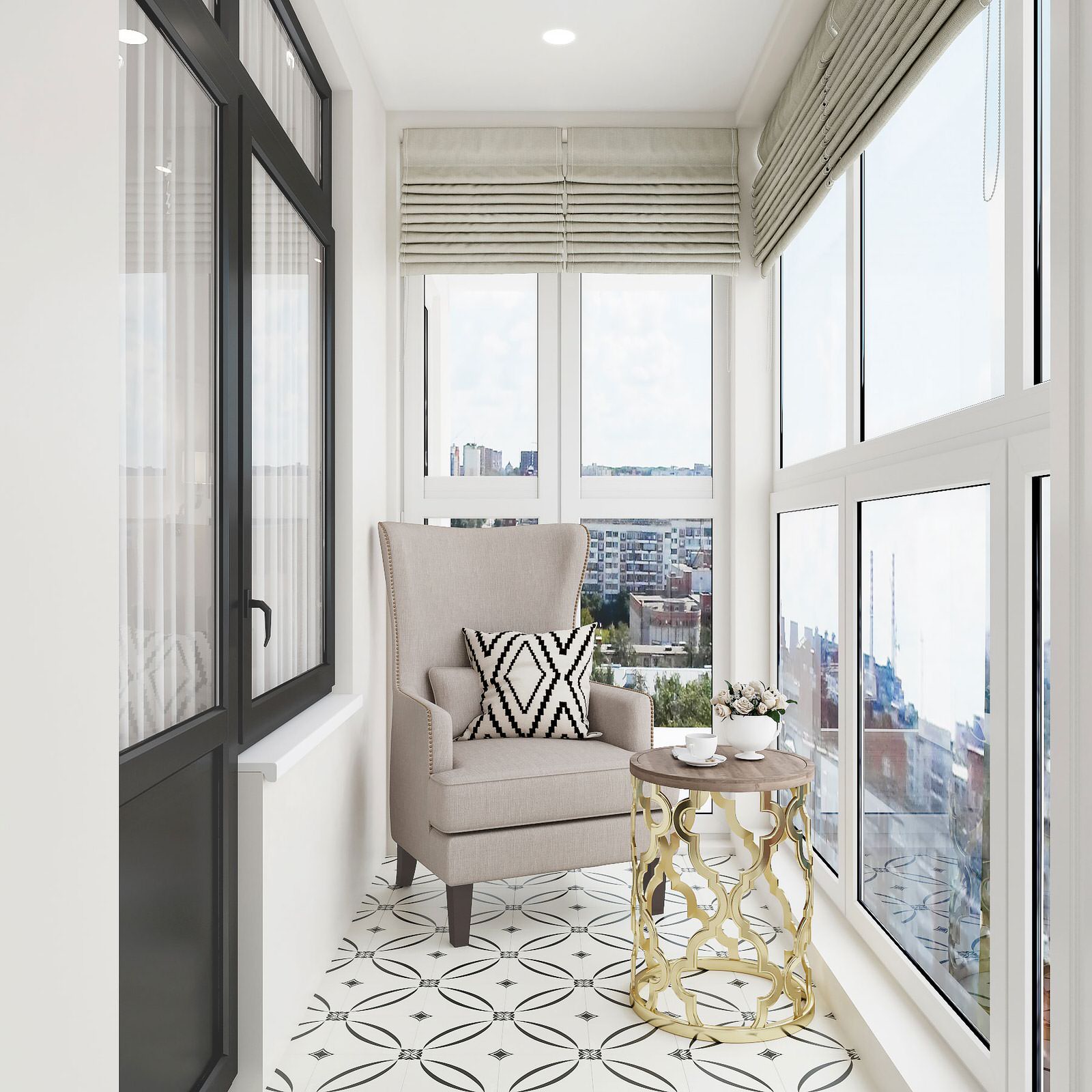 Обложка проекта: Итоговая визуализация проекта интерьера трёхкомнатной квартиры