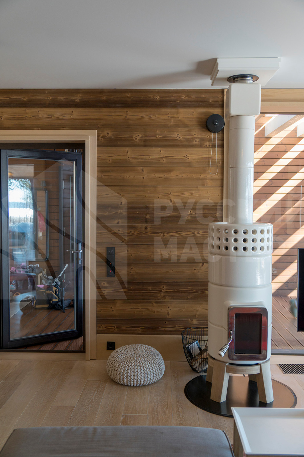 Одноэтажный дом в современном стиле с уютной сауной