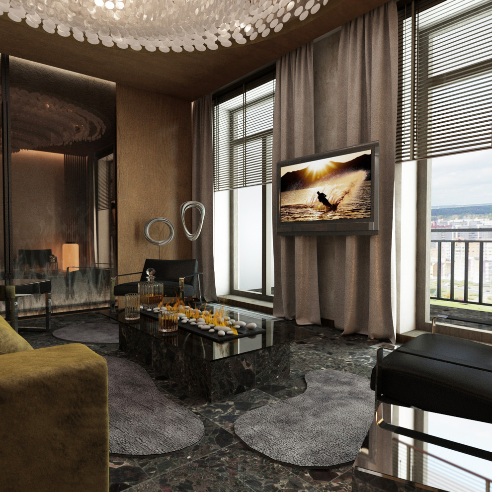 Обложка проекта: Конкурсная работа для Pinwin в конкурсе каминов Dimplex в интерьере