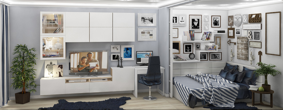 Проект квартиры для молодой семьи 36 м.кв.