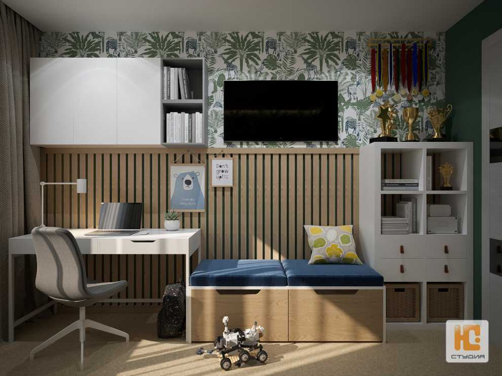 Дизайн-проект части квартиры (гостиная, спальня, балкон, детская)