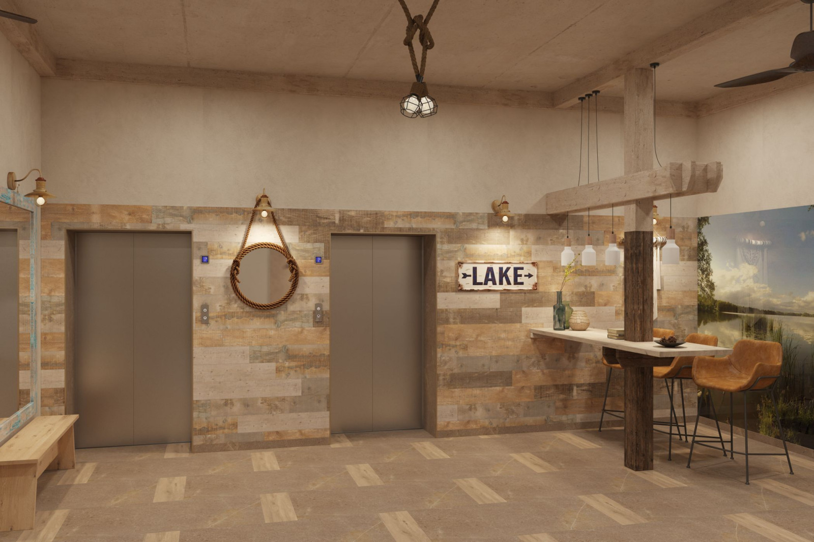 Интерьер места общего пользования (ИОП) ЖК