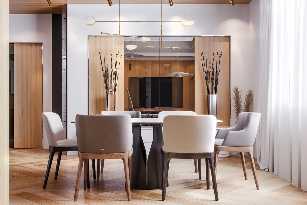 Реализованный проект квартиры в Москве, Скандинавия и Ар-деко: уютная эклектика