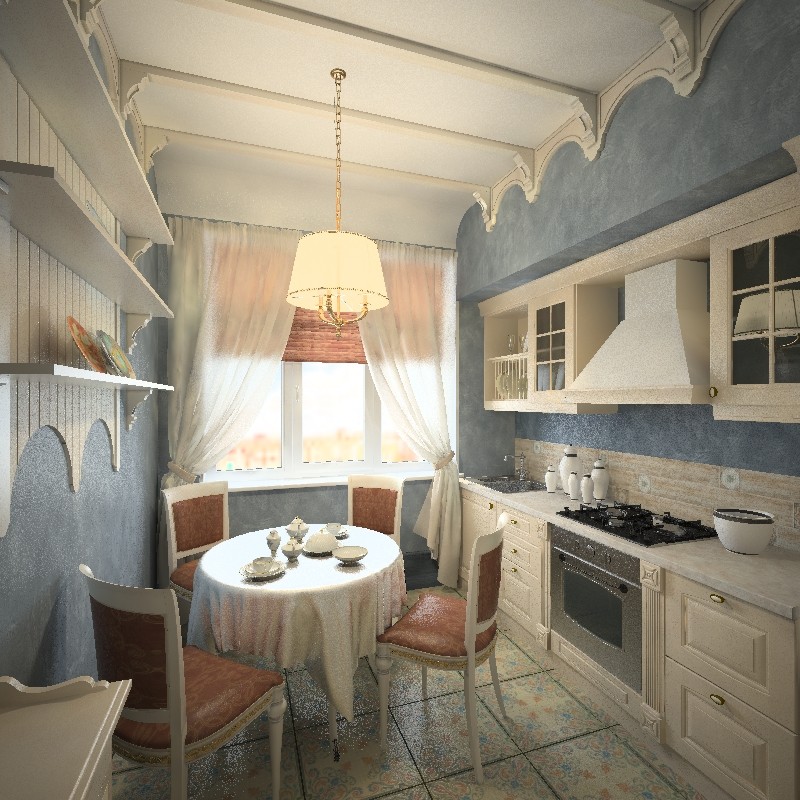 Интерьер в синих тонах