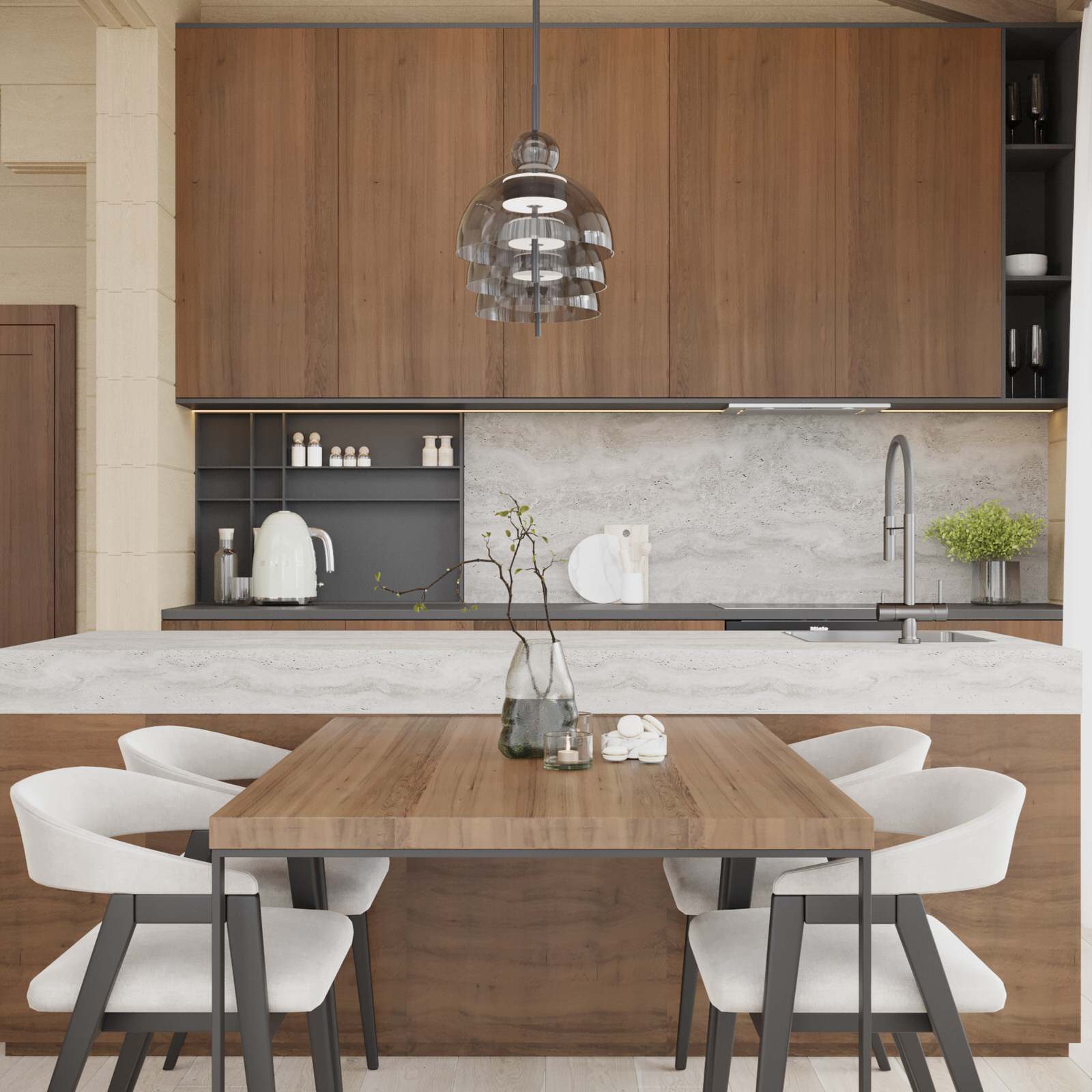 Дизайн интерьера дома из клееного бруса