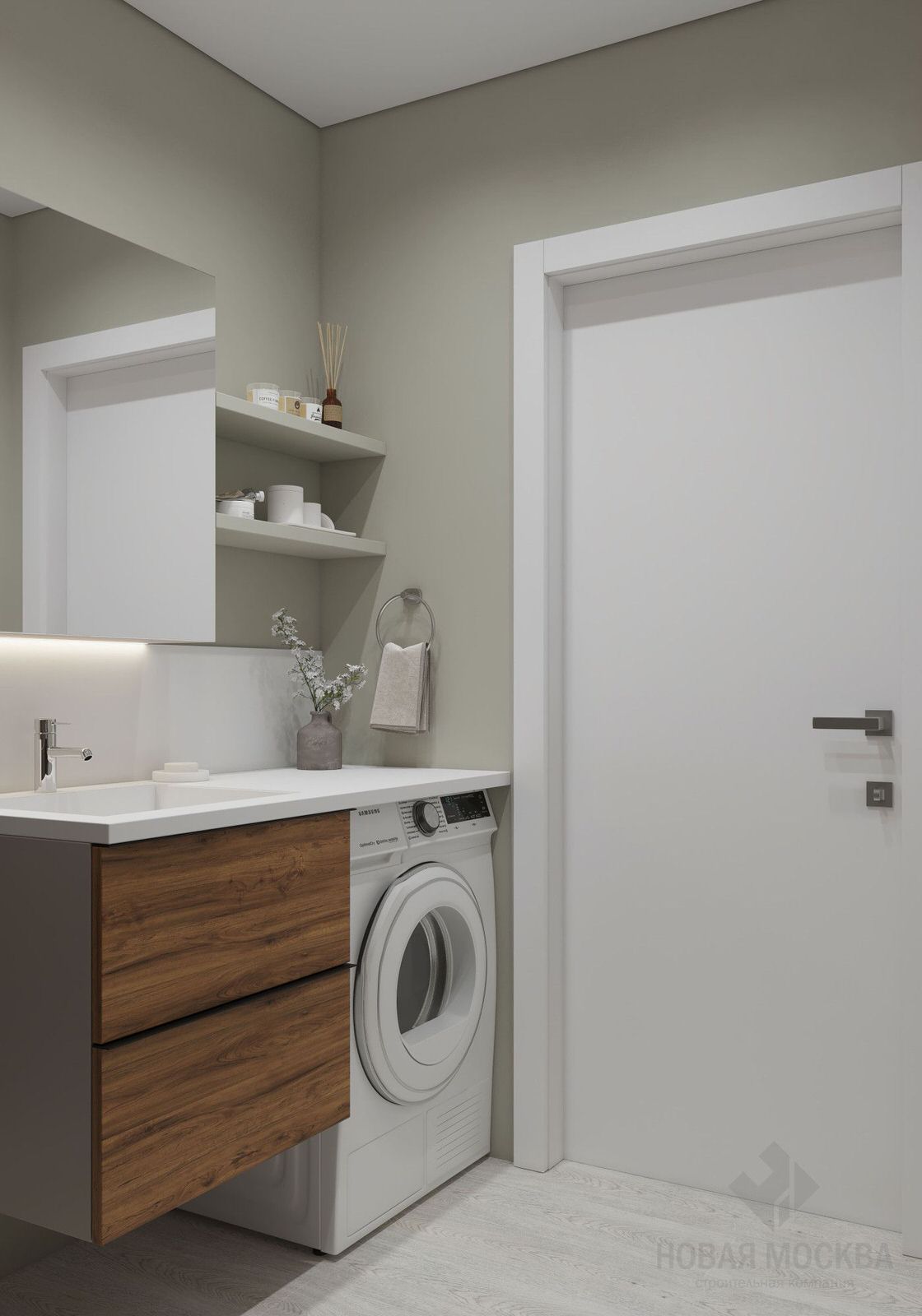 Дизайн-проект двухкомнатной квартиры 52 кв.м на Куусинена