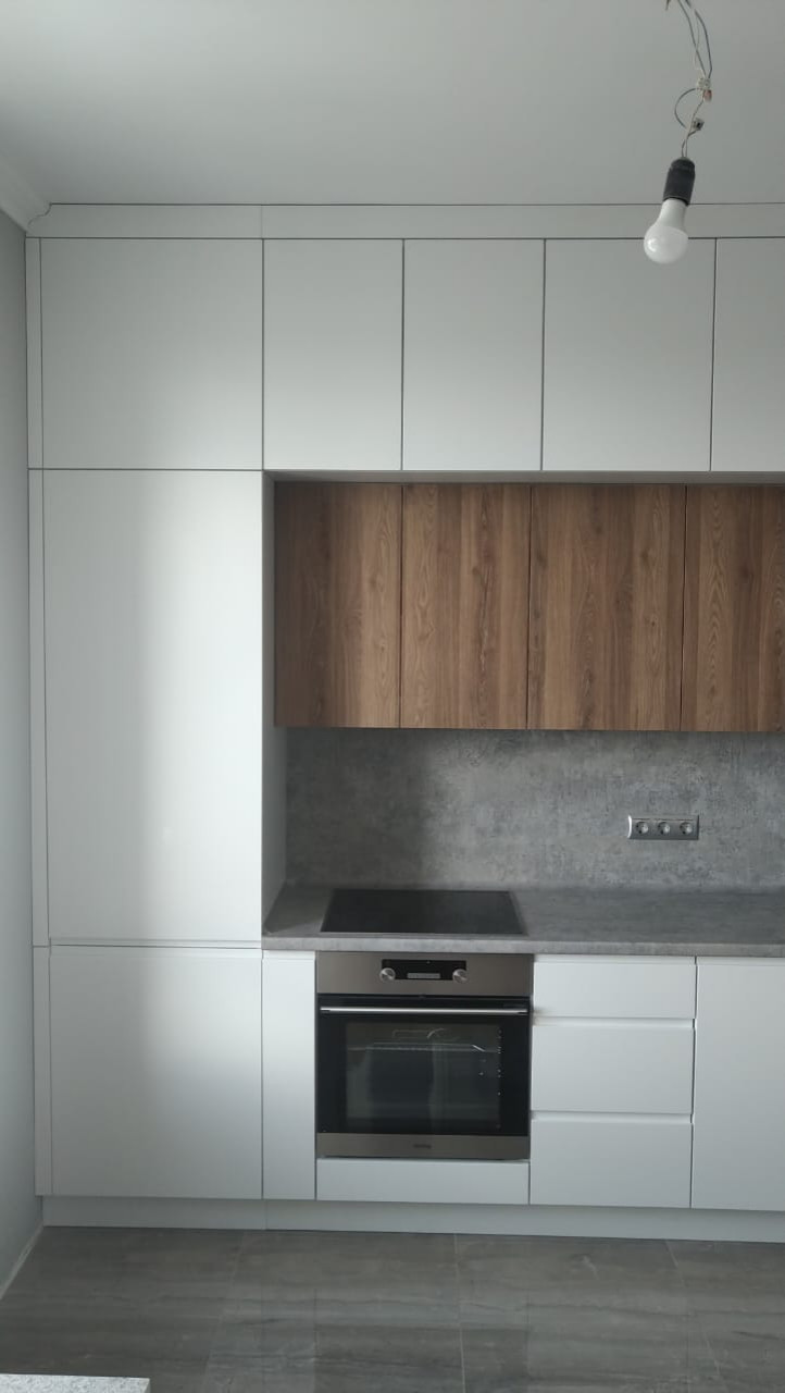 Кухня с интегрированными ручками Инфинити