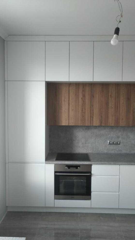 Кухня с интегрированными ручками Инфинити