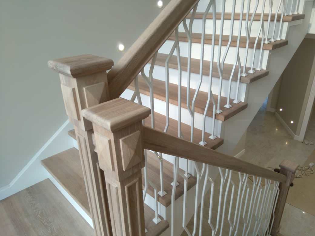 Отделка бетонной лестницы