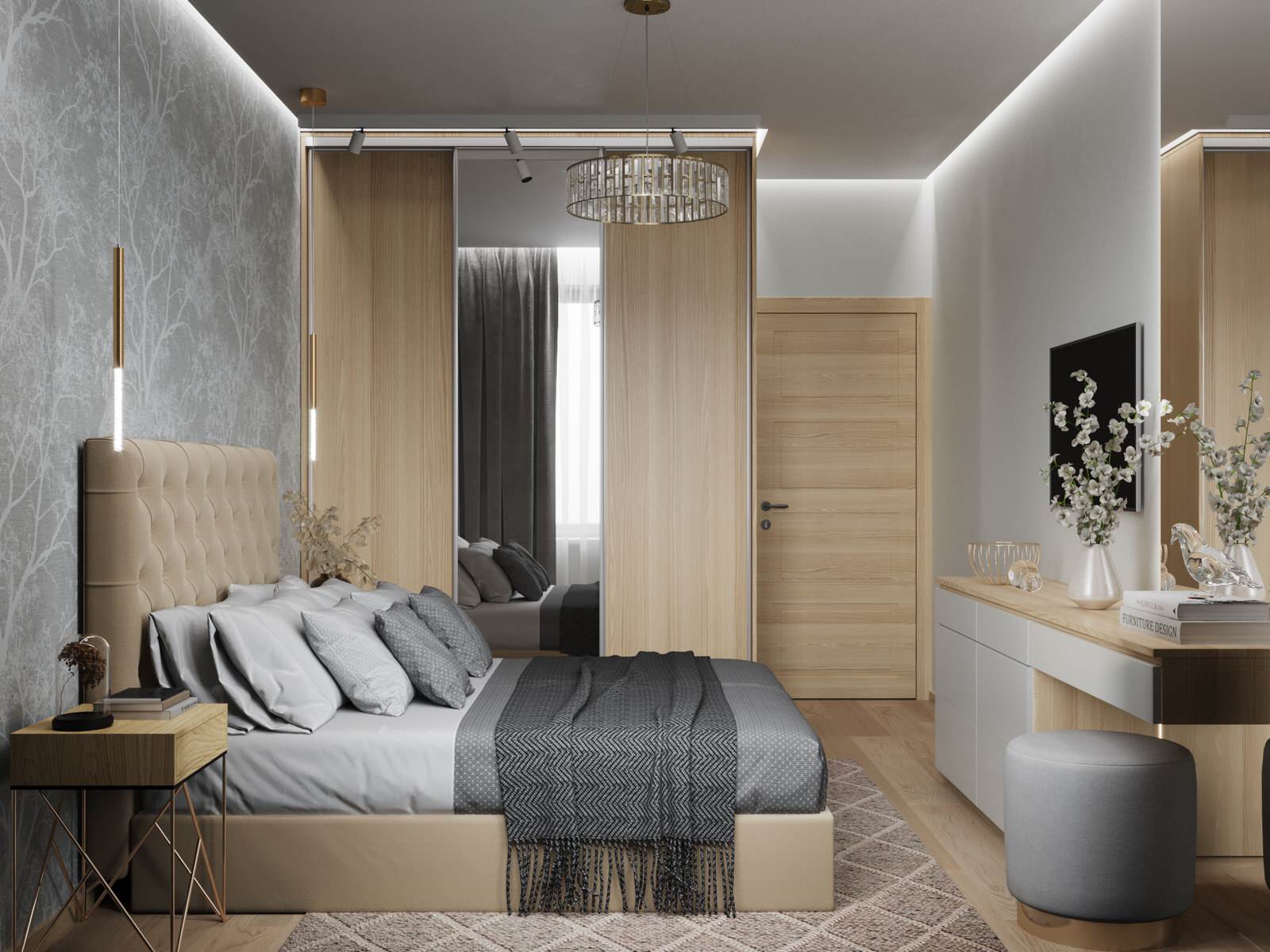 Дизайн-проект двухкомнатной квартиры, 58.3 кв.м