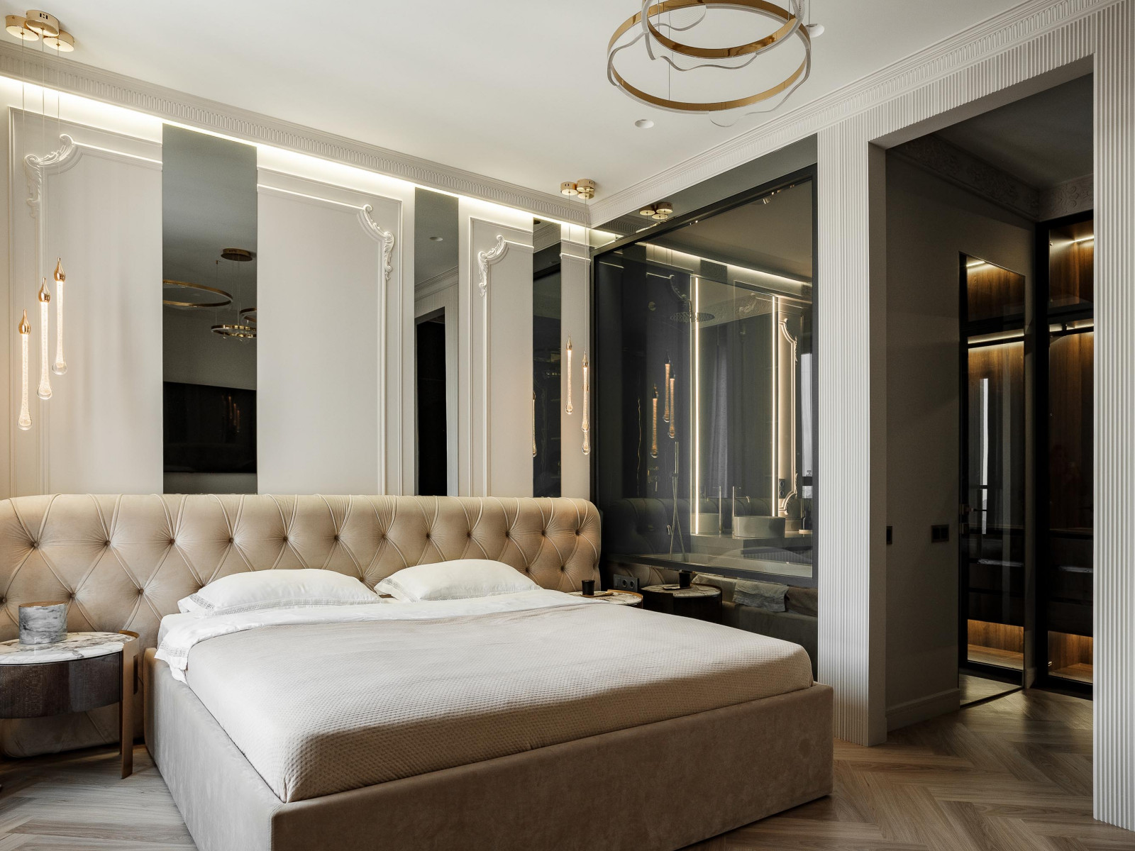 Обложка проекта: Дизайн проект квартиры 95 м2  ЖК "  Richmond Residence ".Мастер спальная