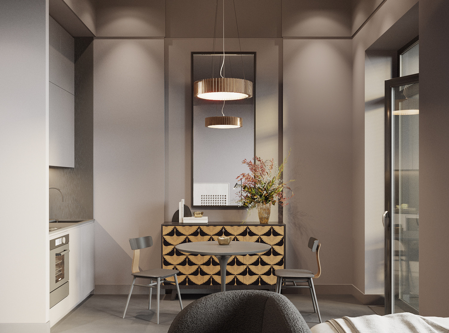 Стильная квартира-студия для сдачи в аренду. ЖК "SYDNEY CITY"