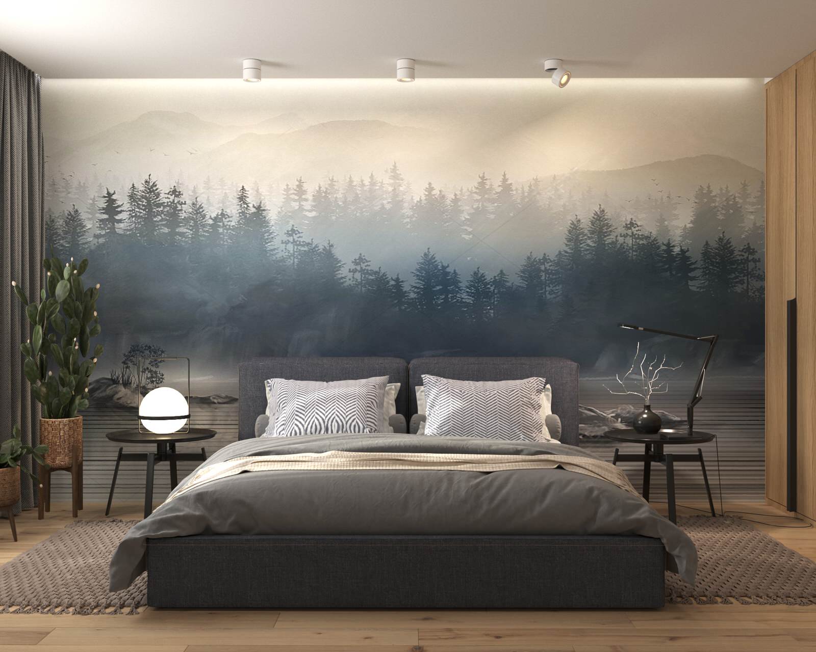 Обложка проекта: Спальня с фреской