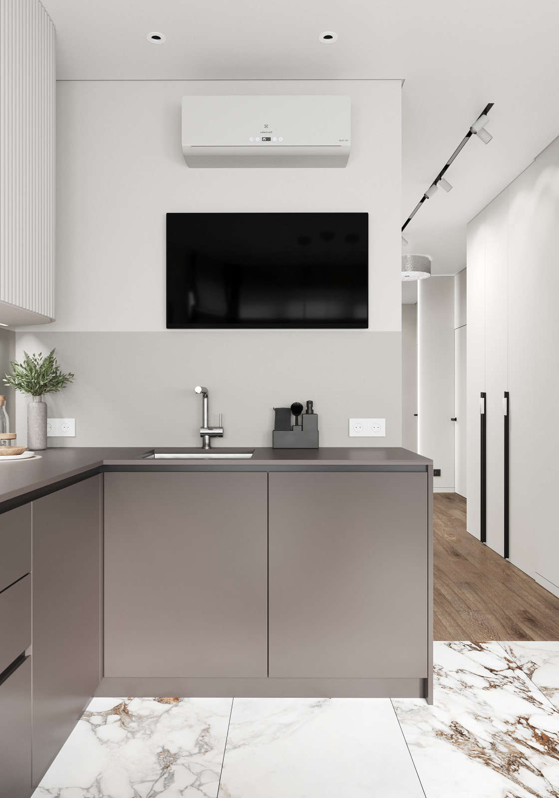 Квартира 67 м2 в доме серии П-44Т в Москве для семьи с двумя детьми