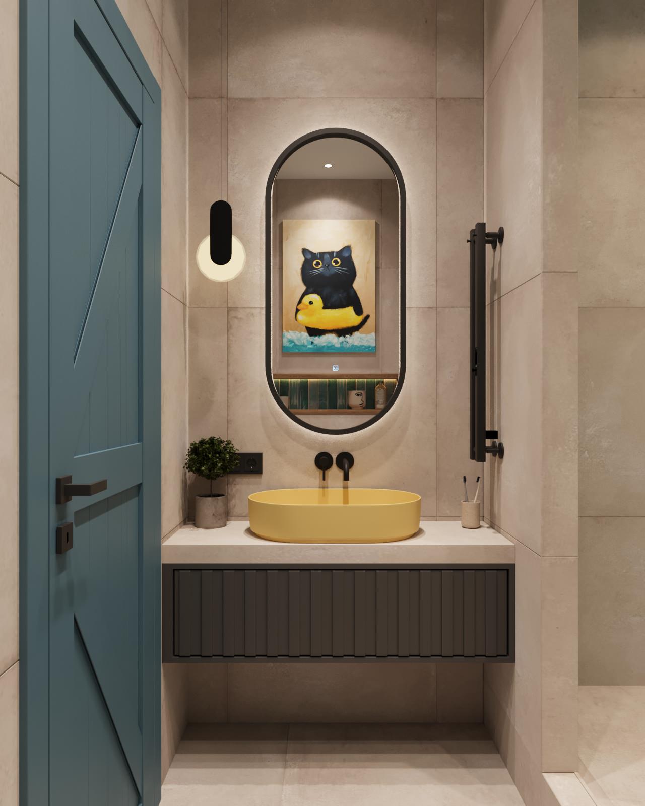 Проект однокомнатной квартиры в Санкт-Петербурге, очень самобытный