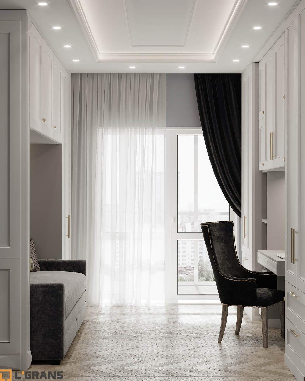 Дизайн проект интерьера 3к. квартиры в ЖК Культура