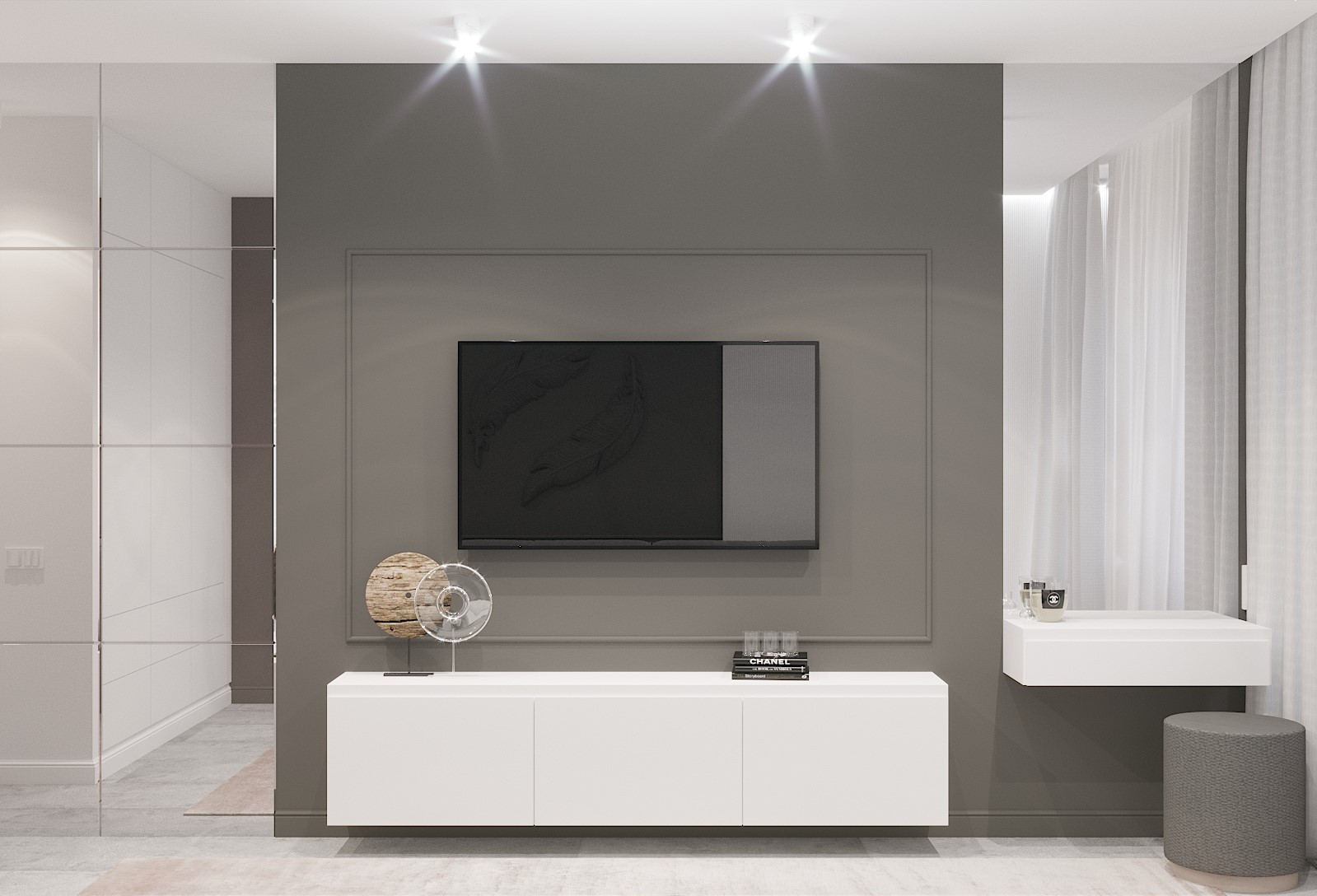 Дизайн проект квартиры 80М2, ЖК Алые паруса