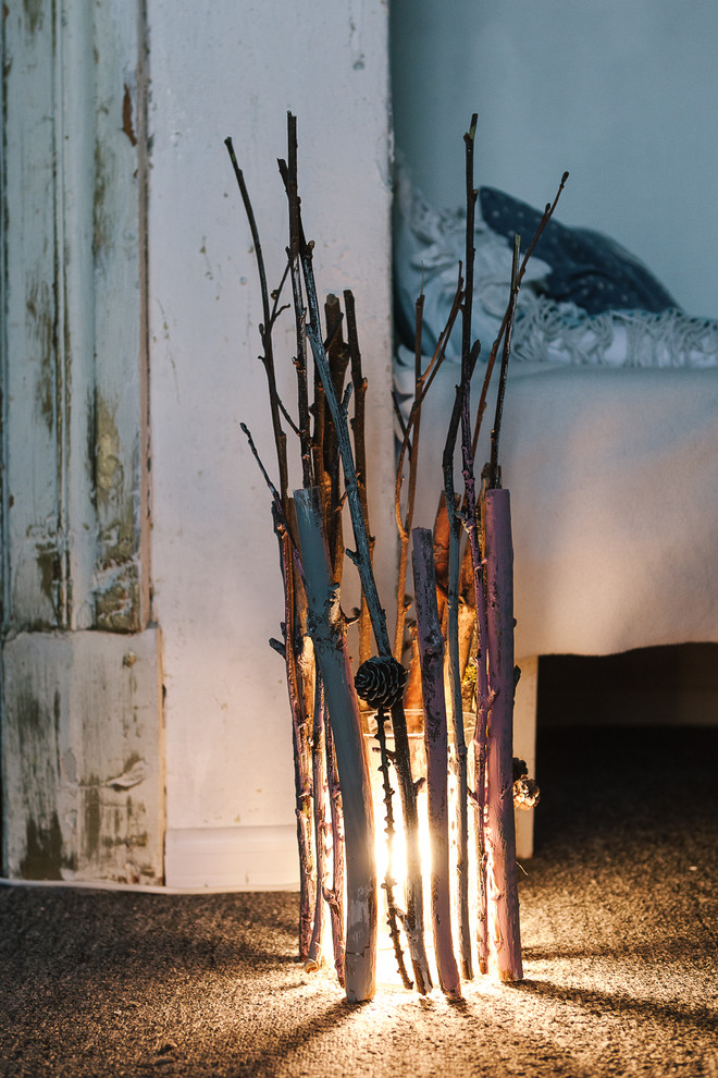 Своими руками: Светильник из веток