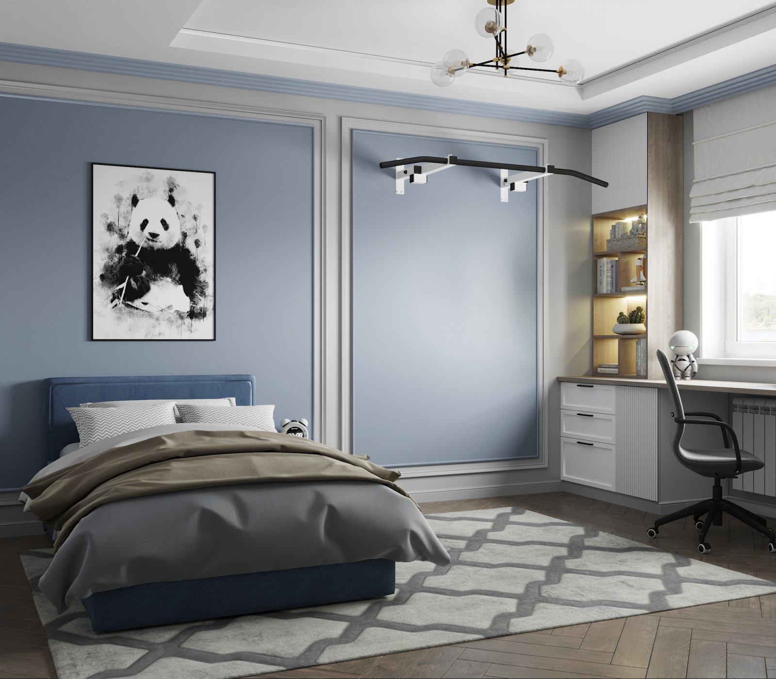 "Зазеркалье", дизайн 2комнатной квартиры 66 м2