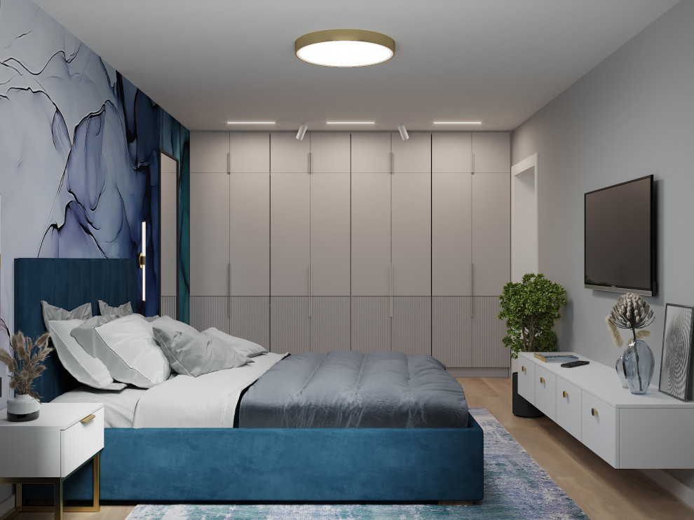 Визуализация дизайн-проекта квартиры 95 м кв, для пары с ребенком