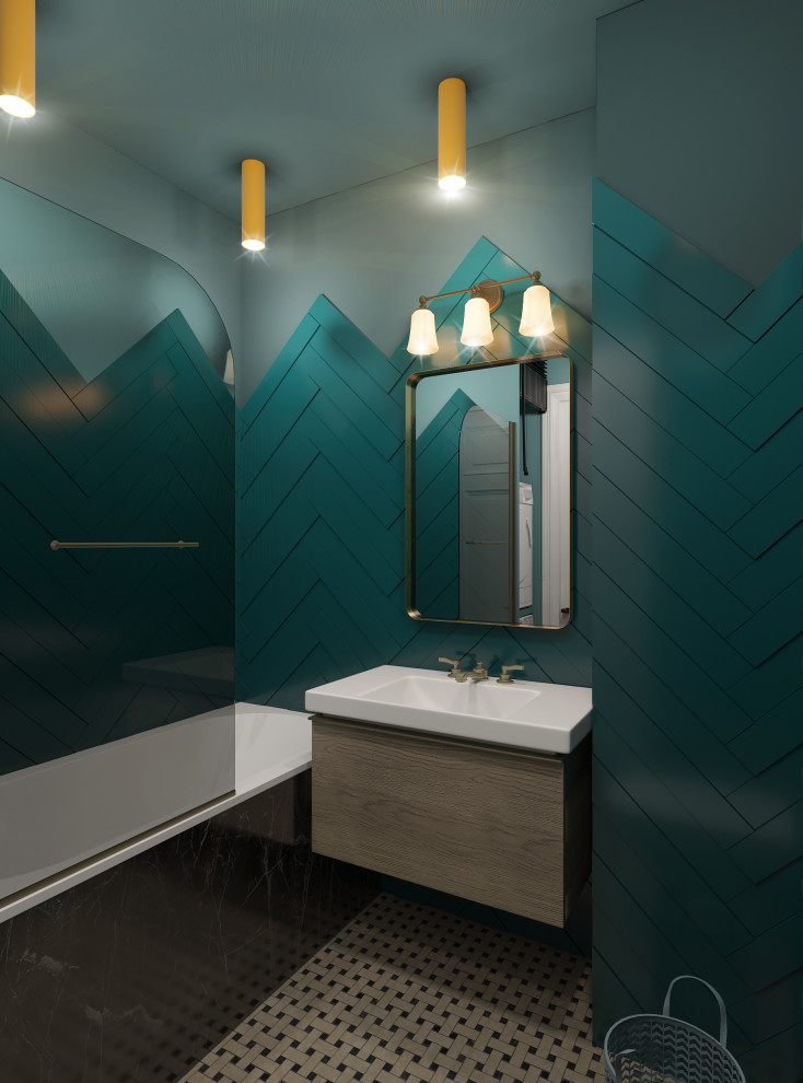 Interior design of a residential flat in The housing complex "Dynasty" at Moscow