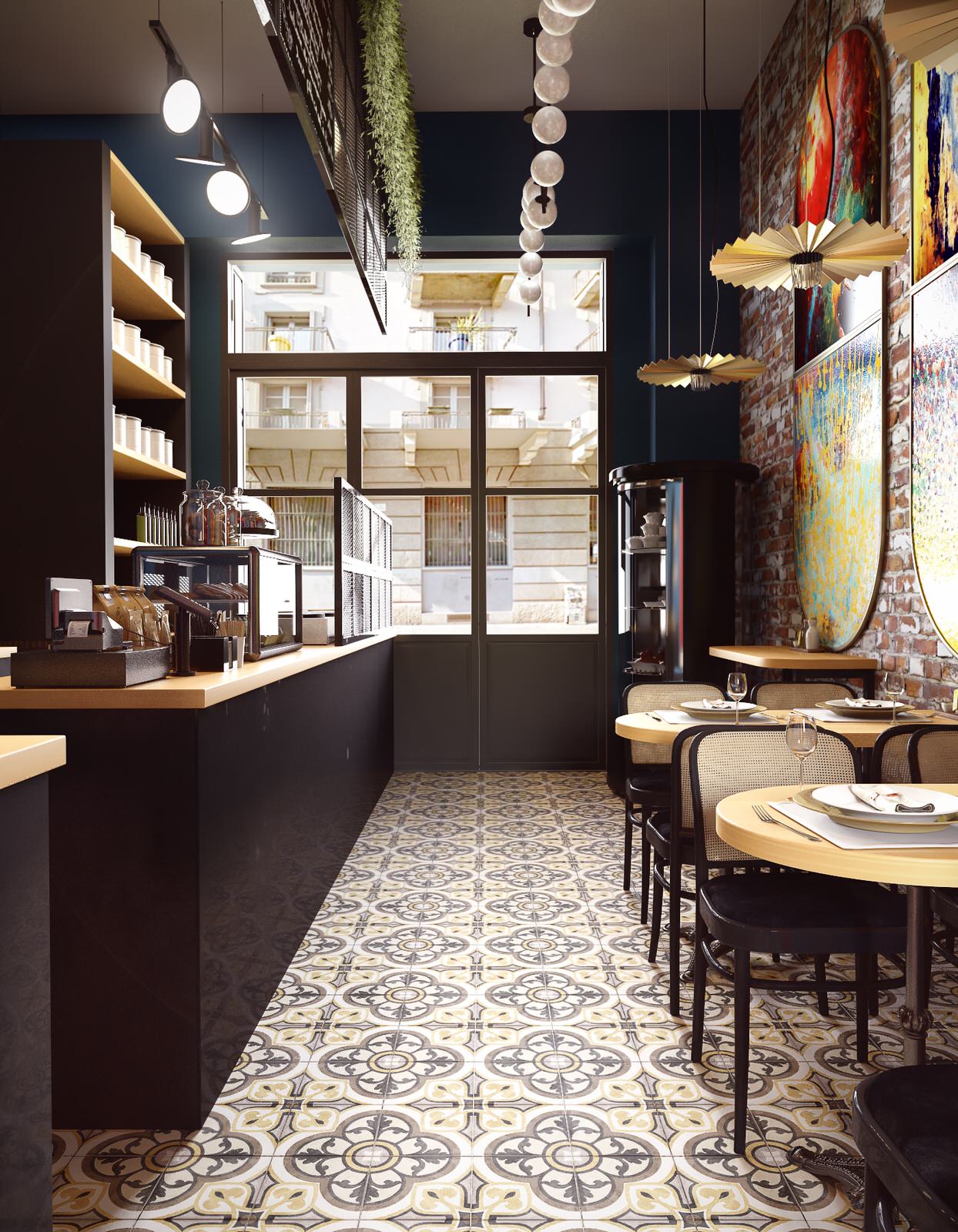 Кафе в Милане "Pasternak"