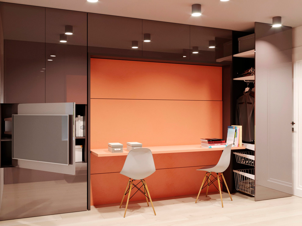 комната для 2ух человек мебелью трансформер