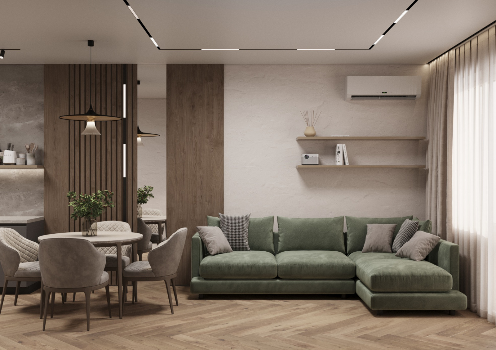 Обложка проекта: Дизайн-проект квартиры для семьи с ребенком