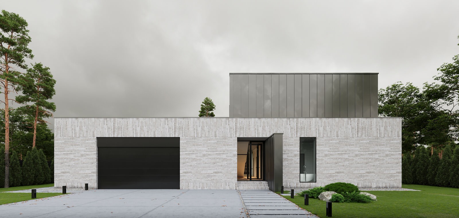 Фасад со стороны дороги