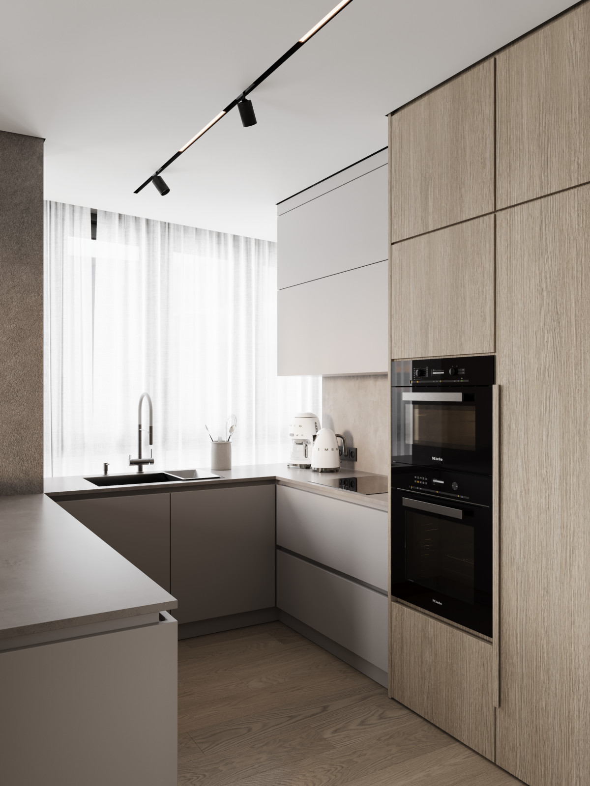 Интерьер квартиры с панорамными окнами