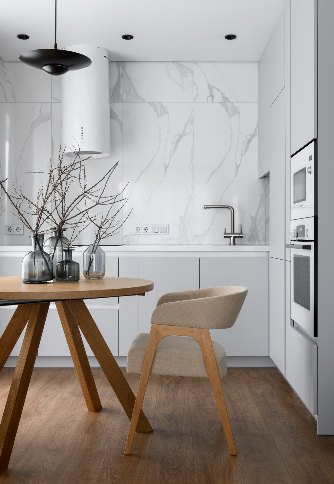 Светлая квартира для семьи с двумя детьми