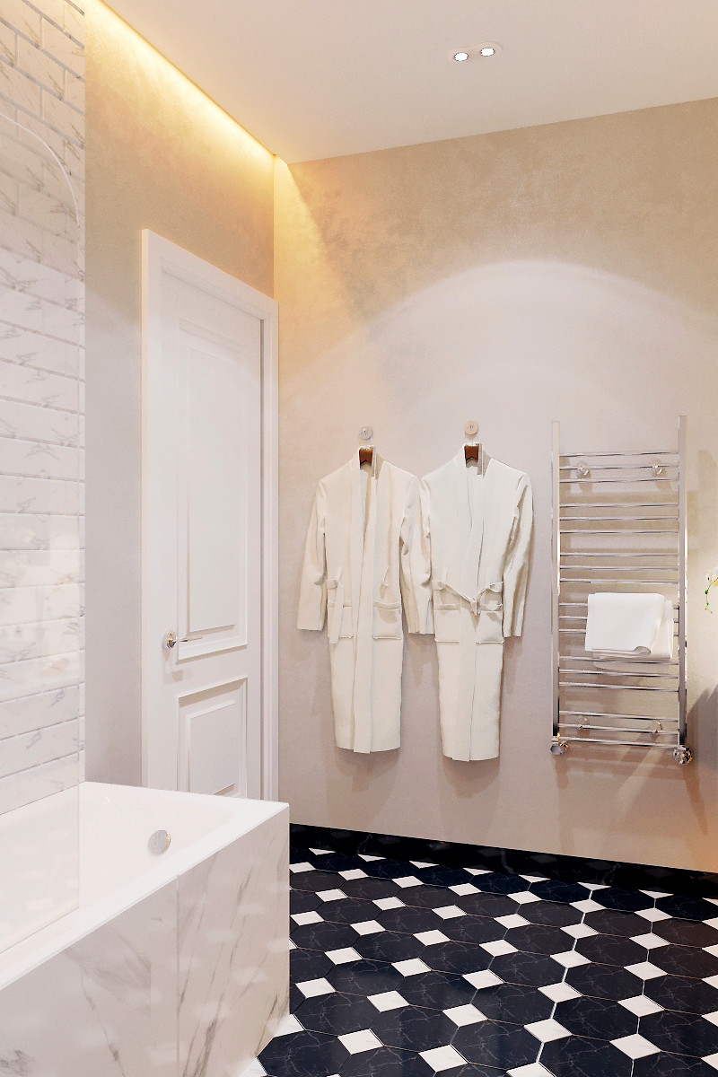 Светлый современный дизайн квартиры для молодой семьи