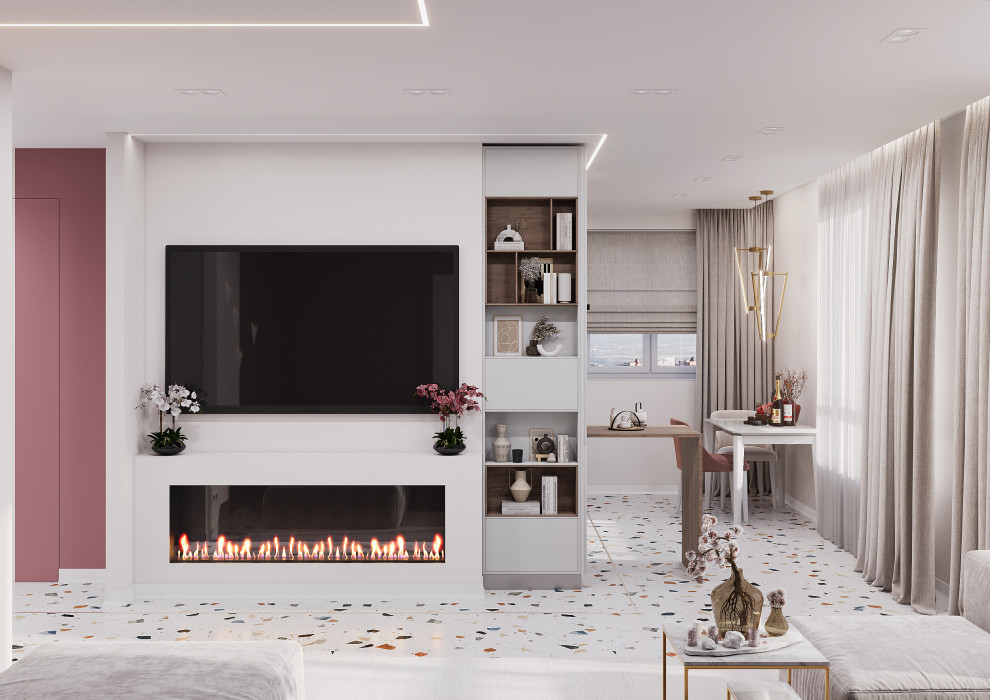 Дизайн-проект яркой квартиры 65 кв.м в современном стиле