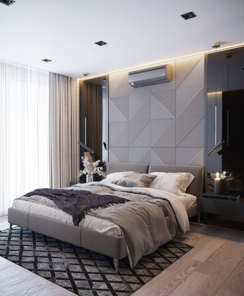 Квартира в спокойной цветовой гамме с нотками брутальности