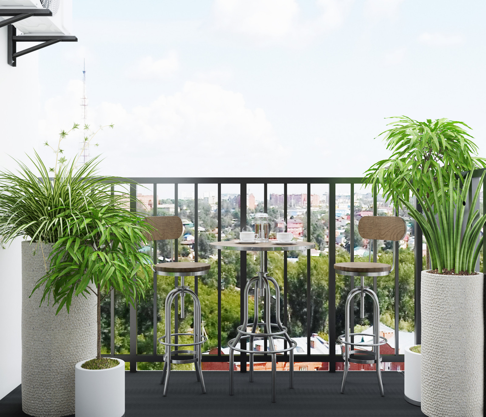 Двушка с элементами лофт 48 м2