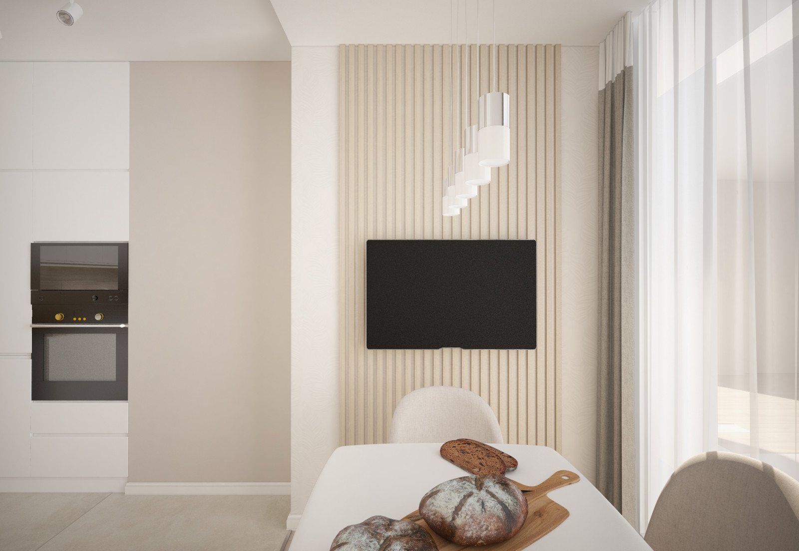 Интерьер кухни. Обеденная зона