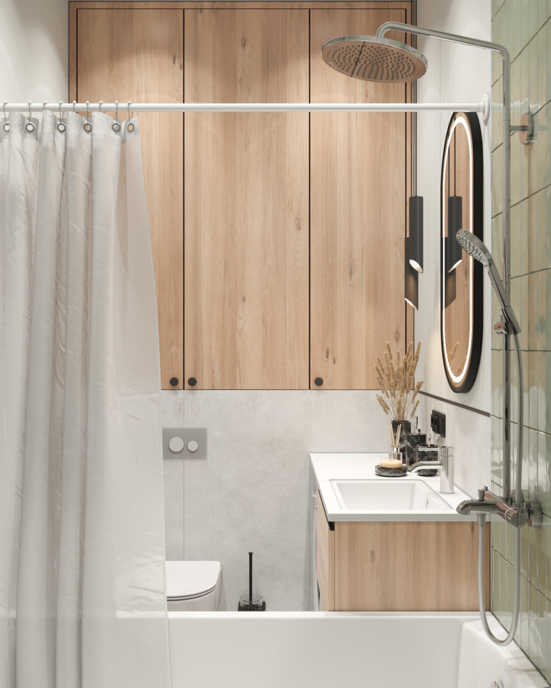 Дизайн-проект квартиры, площадью 59,25 м2, мкр Северный, жк Риф