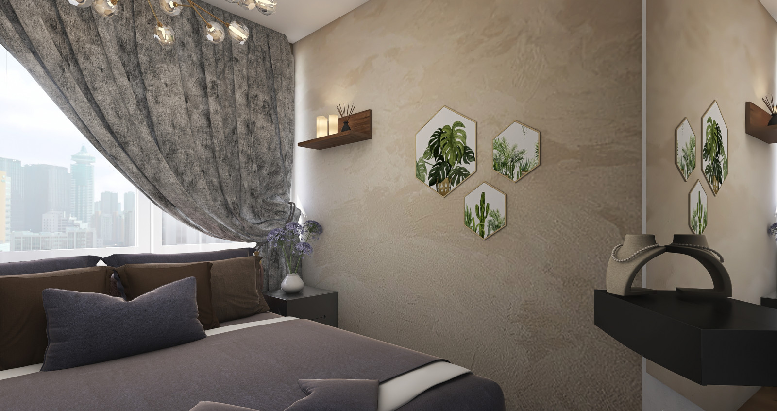 как переделать одну комнату с двумя окнами на две?