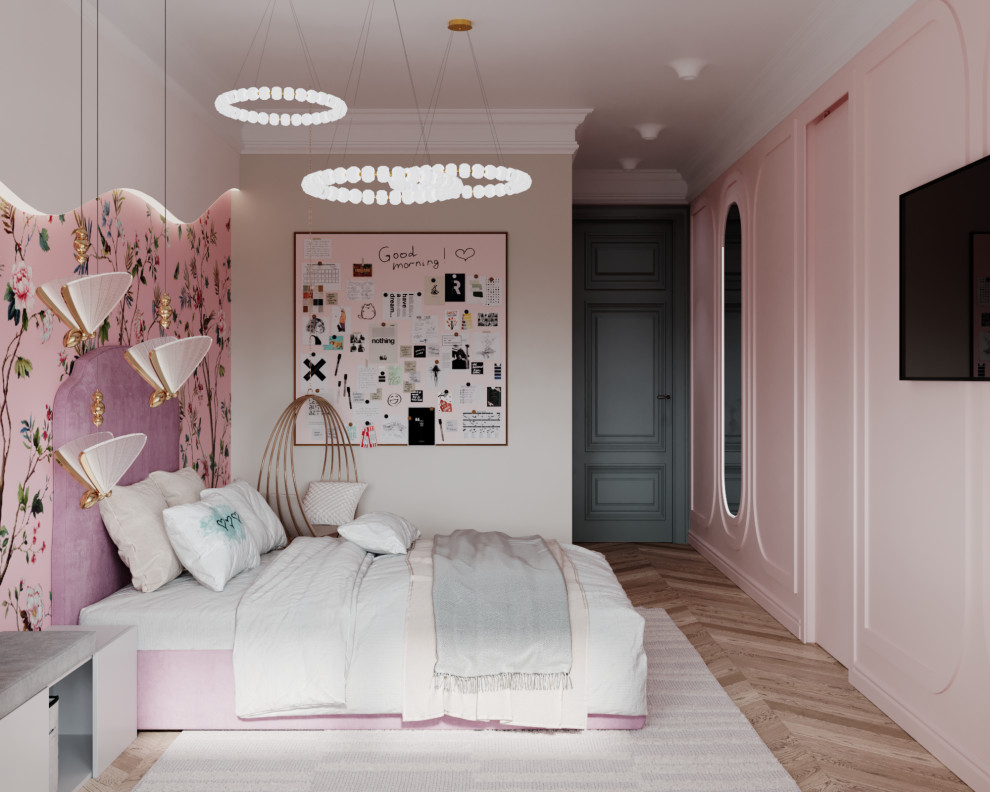 Яркие акценты.Квартира для большой семьи