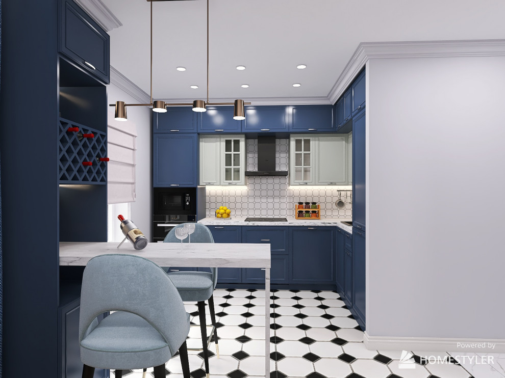 Трехкомнатная квартира для семьи с двумя детьми 90 кв.м.