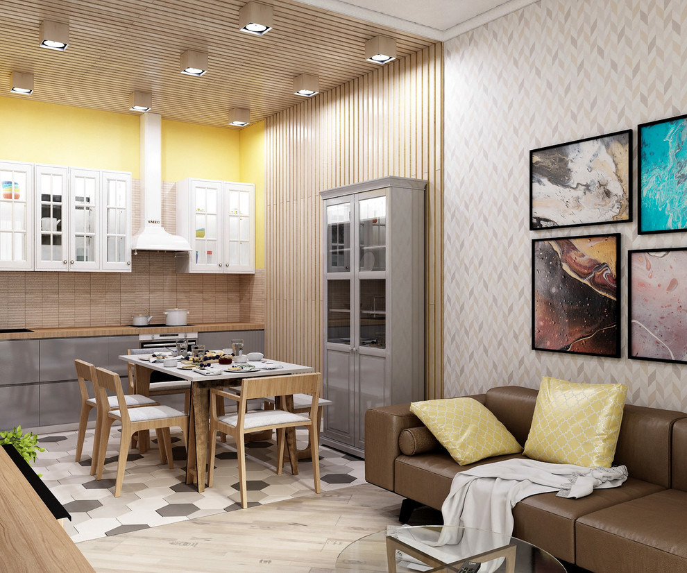 Евродвушка в скандинавском стиле ЖК "Мещерский лес"