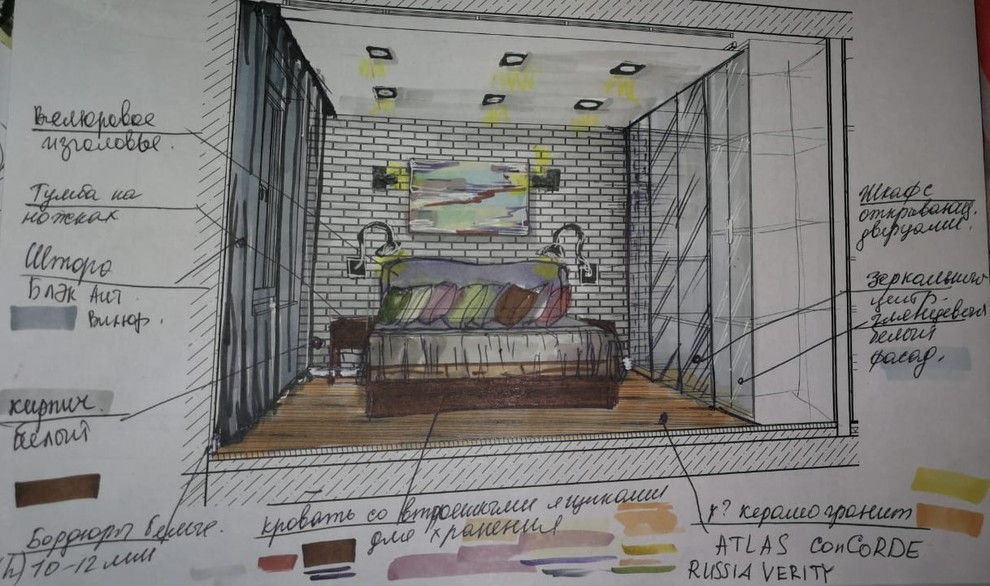 Интерьер Квартиры. Студия двушка. Лофт.