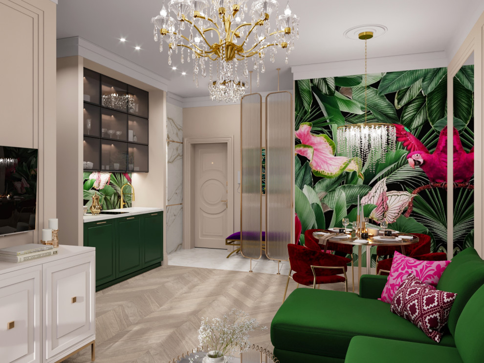 Яркая квартира в Москве