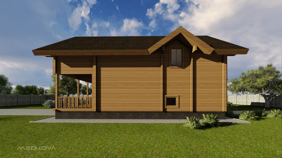 Проект деревянного дома из бруса