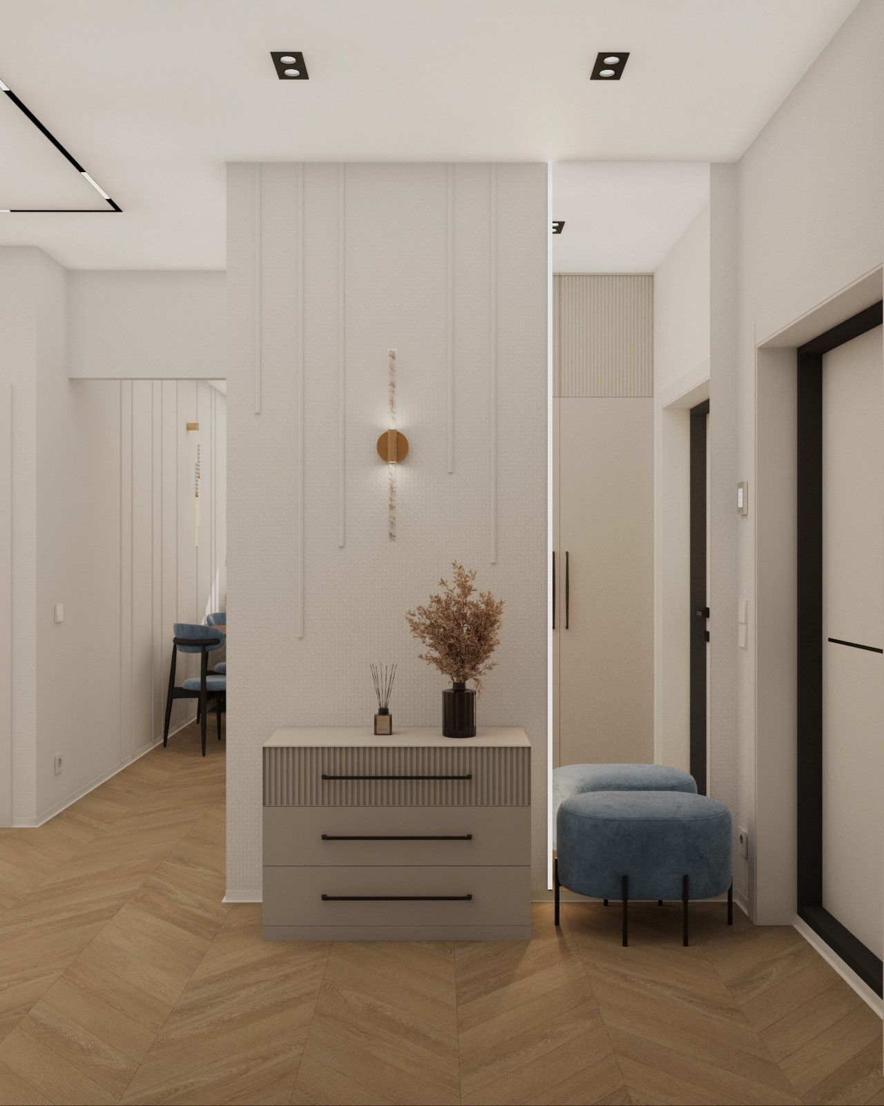 Обложка проекта: Дизайн-проект квартиры 90 кв.м ЖК Октябрьское поле